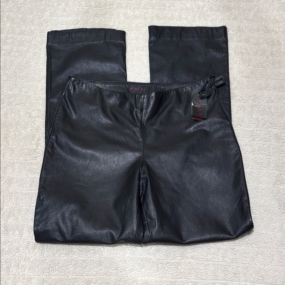 Vintage Ralph Ralph Lauren Leather Pants - Picture 1 of 5